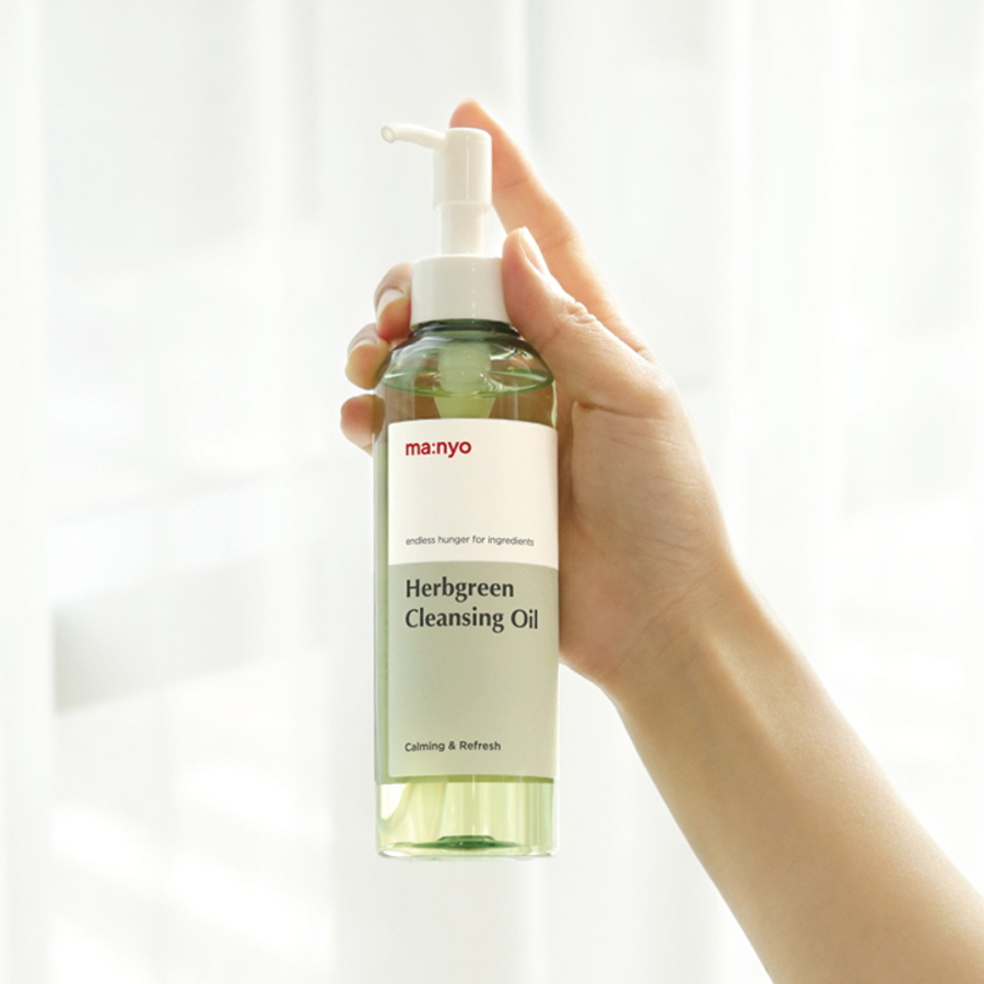 Manyo Factory Herb Green Cleansing Oil – очищающее масло с растительными экстрактами, 200 мл