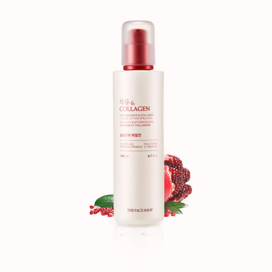 Эмульсия для придания объема и эластичности с гранатом и коллагеном The Face Shop, 140 мл, 1шт