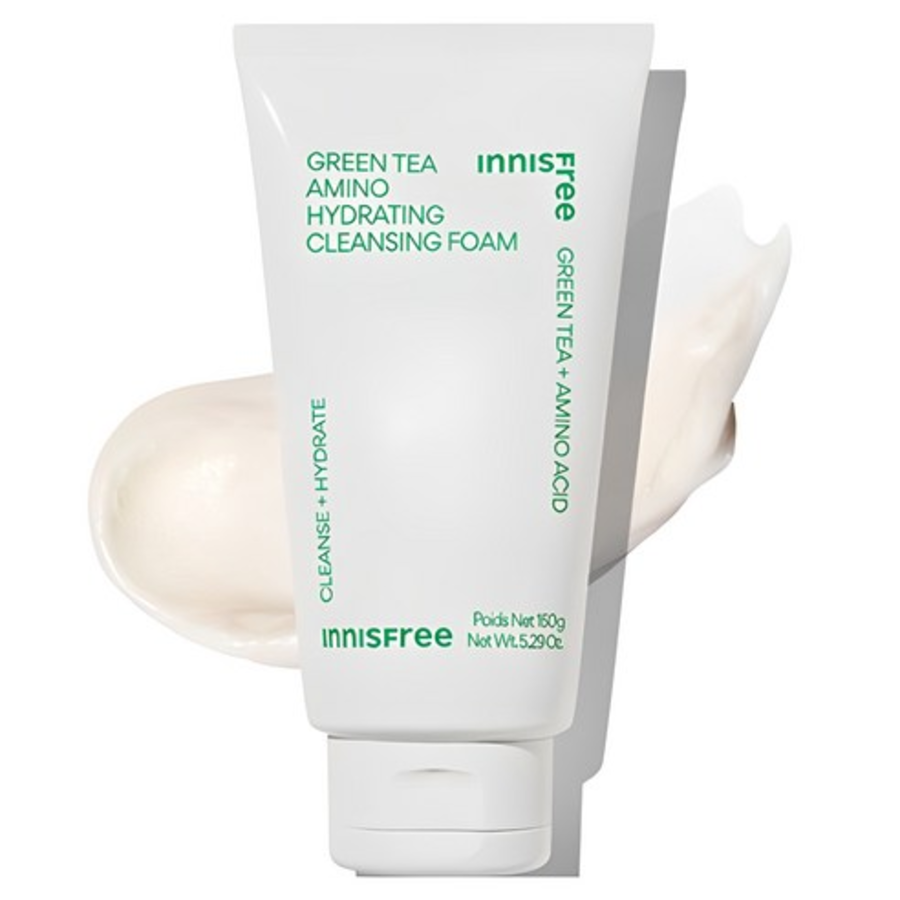 Увлажняющая пенка Innisfree New Green Tea Amino Hydrating Cleansing Foam, 150 г