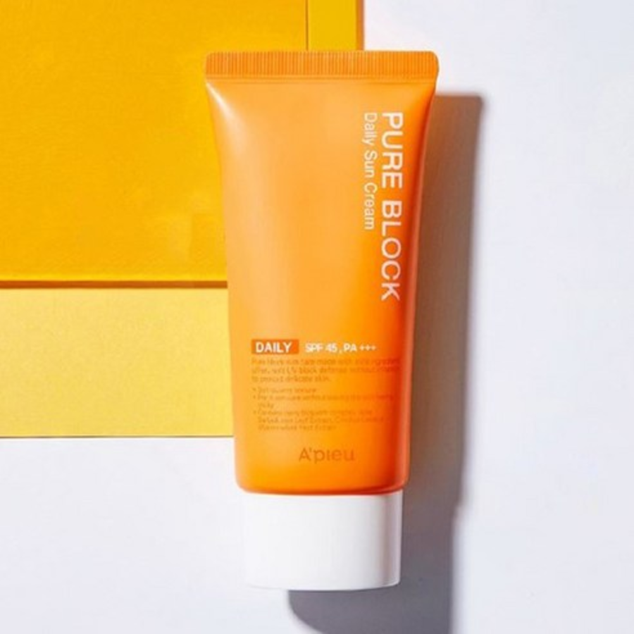 Дневной солнцезащитный крем A'pieu Pure Block Natural, EX SPF50 PA++++, 50 мл, 1 шт