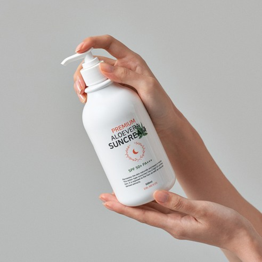 Солнцезащитный крем DR MOON Premium с Алоэ Вера SPF50+ PA+++, 500 мл, 1 шт