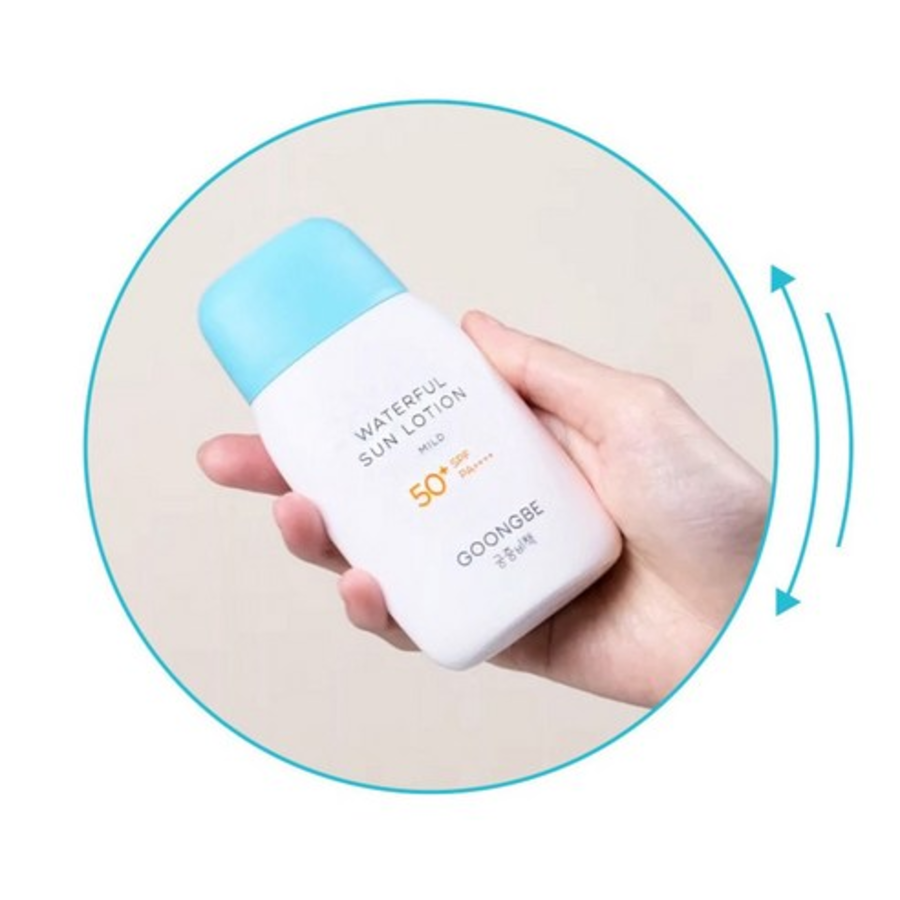 Детский солнцезащитный лосьон Gungjungbicheak Water full с мягким SPF50+ PA++++, 80 г, 1 шт