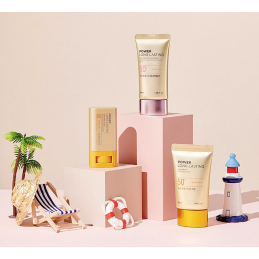 Солнцезащитный лосьон The Face Shop Power Long Lasting Pink Tone Up SPF50+ PA++++, 50 мл, 1 шт