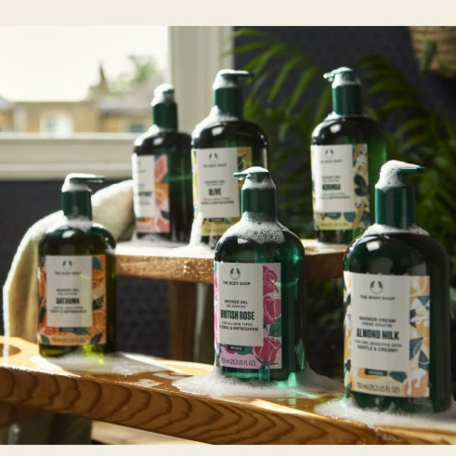 The Body Shop Гель для душа Moringa с цветочным ароматом, 750мл, 1шт (скидка-22%)