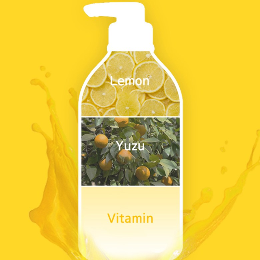 Happy Bath Juice Smoothie Желтый гель для тела, 820 г, 1 шт (скидка-46%)