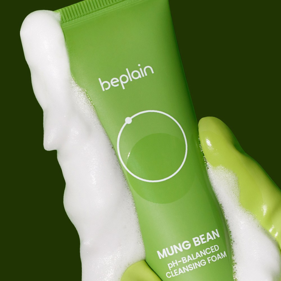 Beplain Green Bean Mildly Acidic Cleansing Foam слегка кислотная очищающая пенка, 80 мл