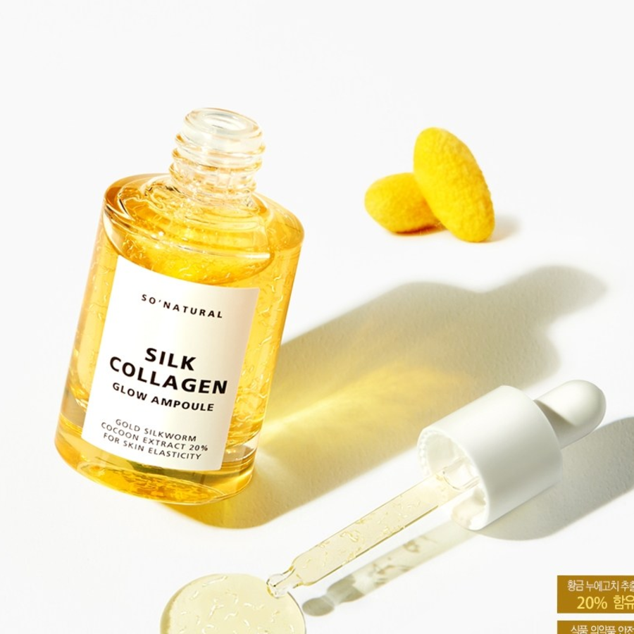 So Natural Glow Collagen Silk Ампула, 30 мл, 1 шт. (скидка-32%)