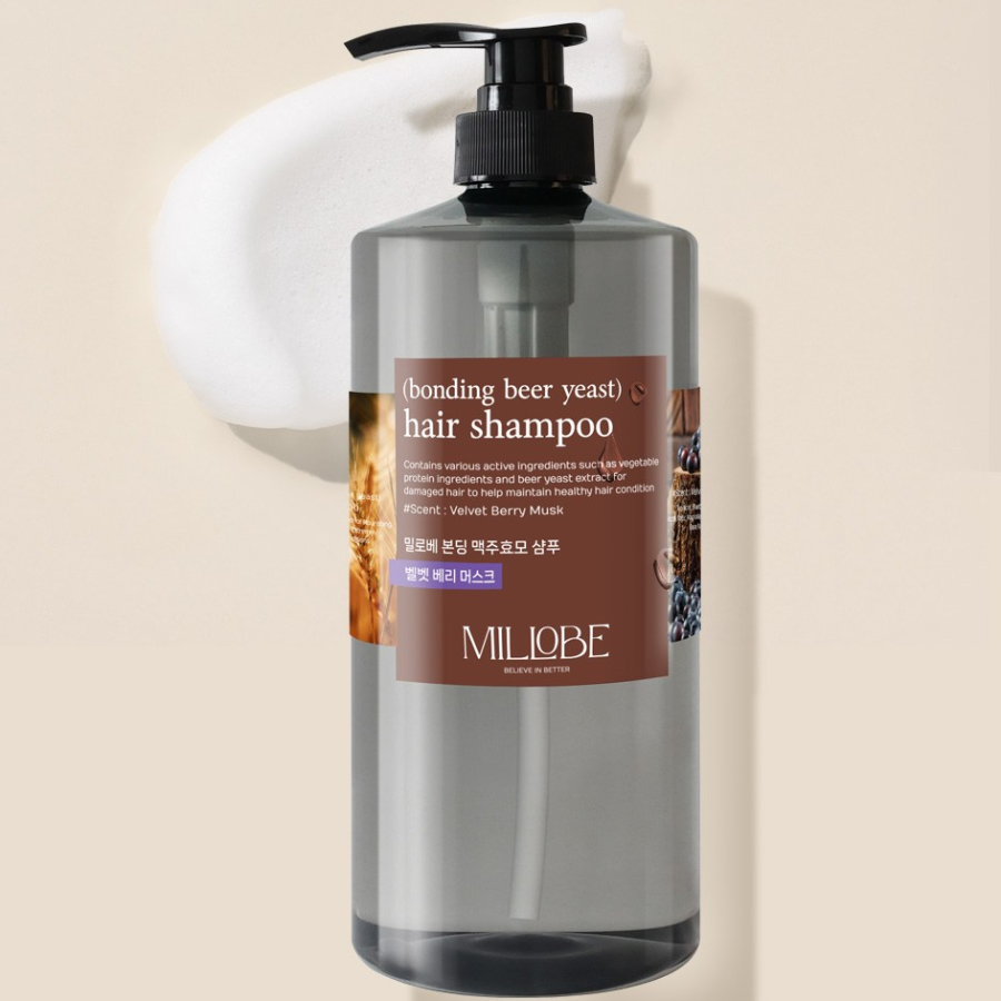 Milove Bonding Beer Yeast Shampoo Бархатные ягоды с ароматом мускуса (скидка-32%)
