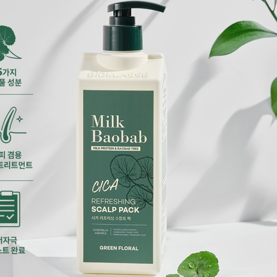 Освежающая маска для кожи головы Baobab Cica, 500 мл, 1 шт. (скидка-10%)
