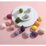 Спонж для макияжа Titan Beauty Water drop Egg Puff, 4 шт. + набор футляров, Зеленая, 1 комплект (скидка -12%)