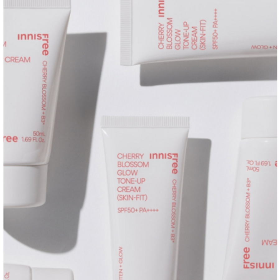 Innisfree New King Cherry Blossom Glow Skin Fit Тонизирующий крем Розовый SPF50+ PA++++ 50 мл (скидка-39%)
