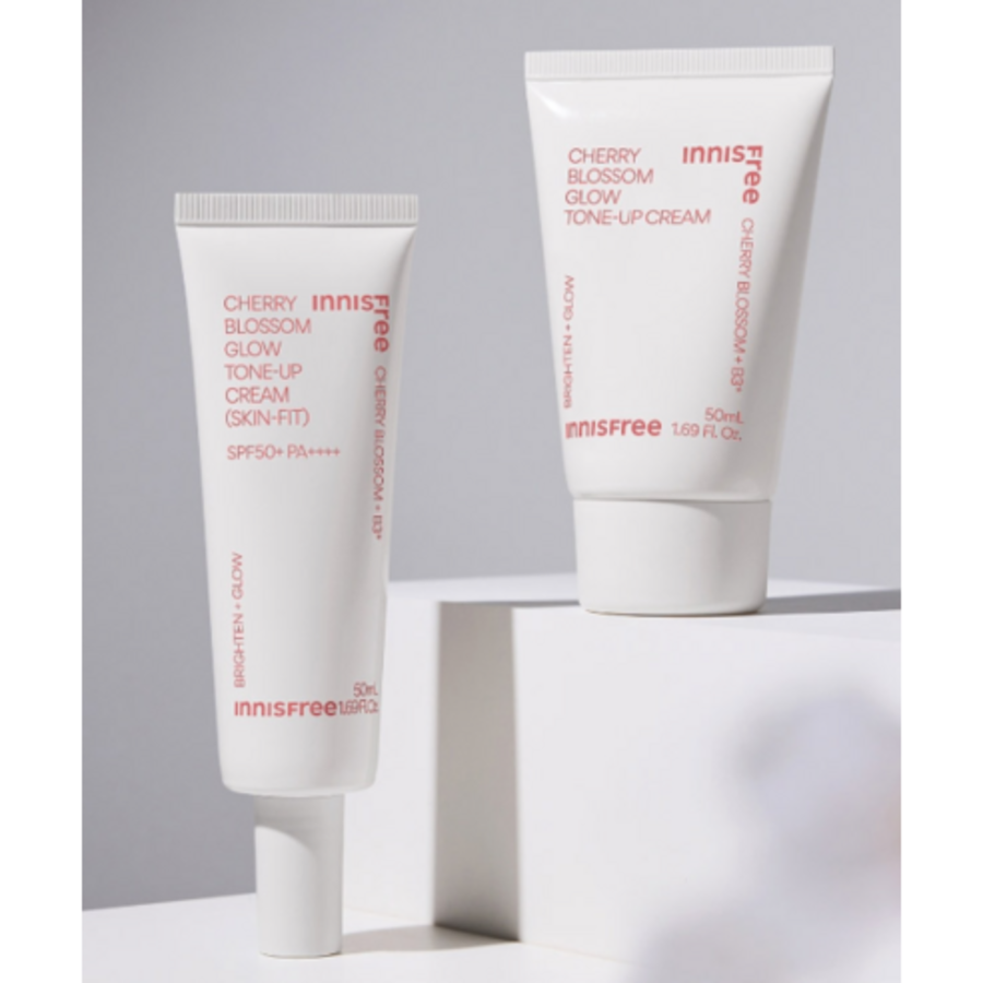 Innisfree New King Cherry Blossom Glow Skin Fit Тонизирующий крем Розовый SPF50+ PA++++ 50 мл (скидка-39%)