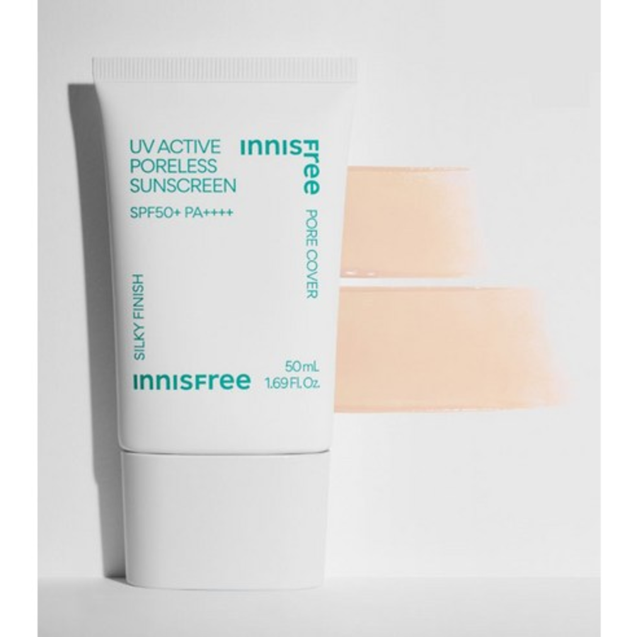 Innisfree Новый УФ-активный солнцезащитный крем без пор SPF50+ PA++++, 50 мл (скидка-48%)