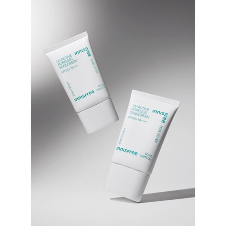 Innisfree Новый УФ-активный солнцезащитный крем без пор SPF50+ PA++++, 50 мл (скидка-48%)