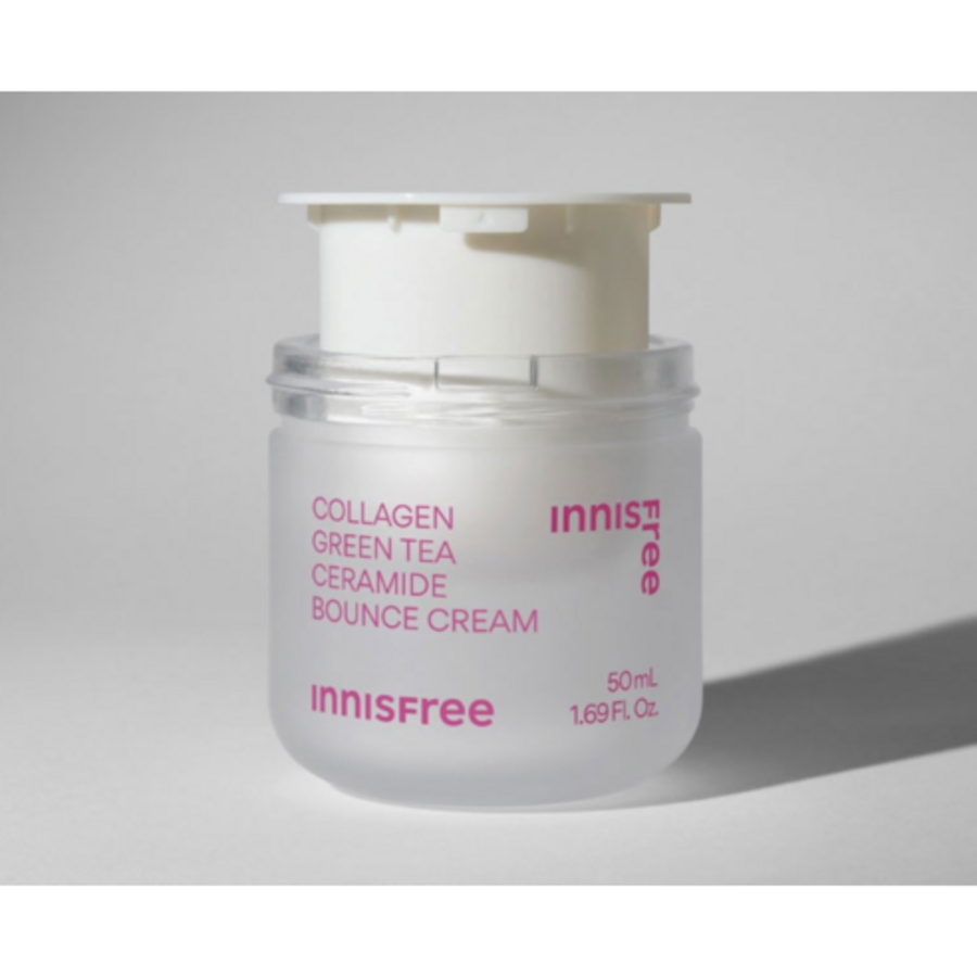 Увлажняющий крем с коллагеном и зеленым чаем Innisfree Ceramide Elasticity Barrier Cream Refill, 50 мл (скидка-10%)