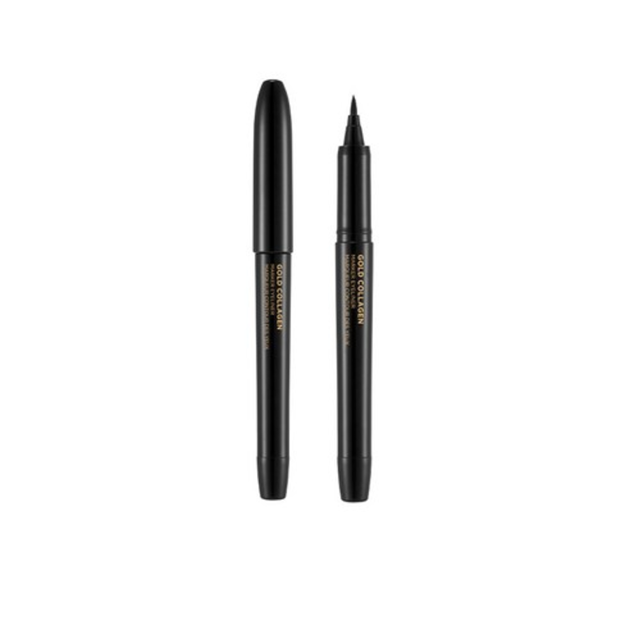 The Face Shop Золотой коллагеновый маркер-подводка для глаз, 1 мл, 01 Черный