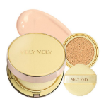 Aura Honey Glow Cushion Foundation 15g + Refill 15g, No. 21 Light – тональная основа с эффектом сияния, 1 набор
