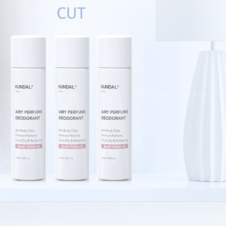 Kundal Airy Perfume Deodorant Spray Baby Powder Scent, 150 мл