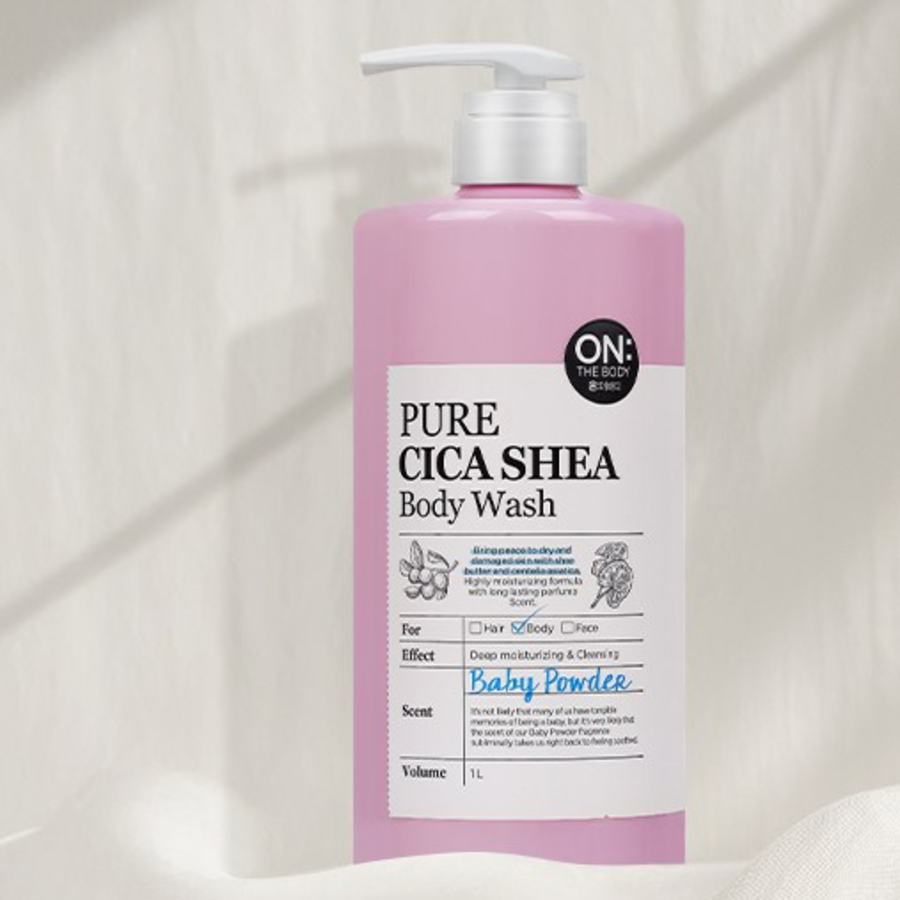 Средство для мытья тела Pure Cica Share с ароматом детской присыпки, 1 л, 1 шт.