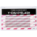 Why Chu Premium Cluster False Eyelashes – премиум накладные ресницы пучками, 10 мм, модель B-2-4, чёрные, 200 штук