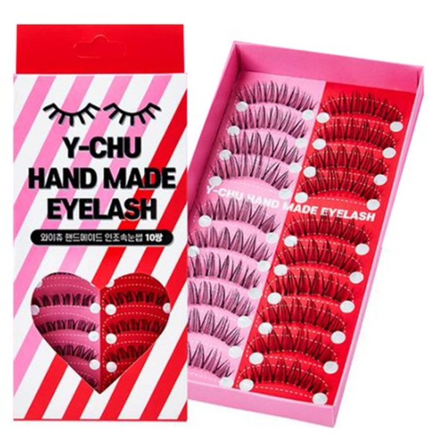 Why Chu Handmade Large Capacity False Eyelashes – накладные ресницы ручной работы, модель D-8, чёрные, набор 20 пар