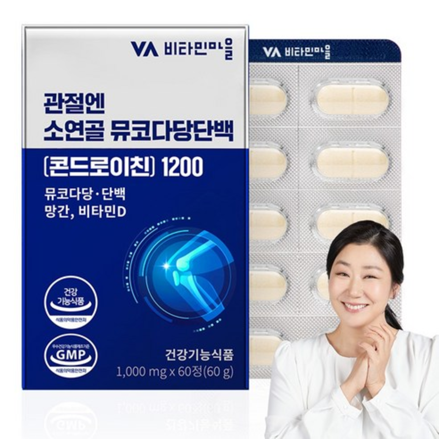 Vitamin Village Joint Core Mucopolysaccharide Chondroitin 1200 – добавка с хондроитином для суставов, 60 таблеток