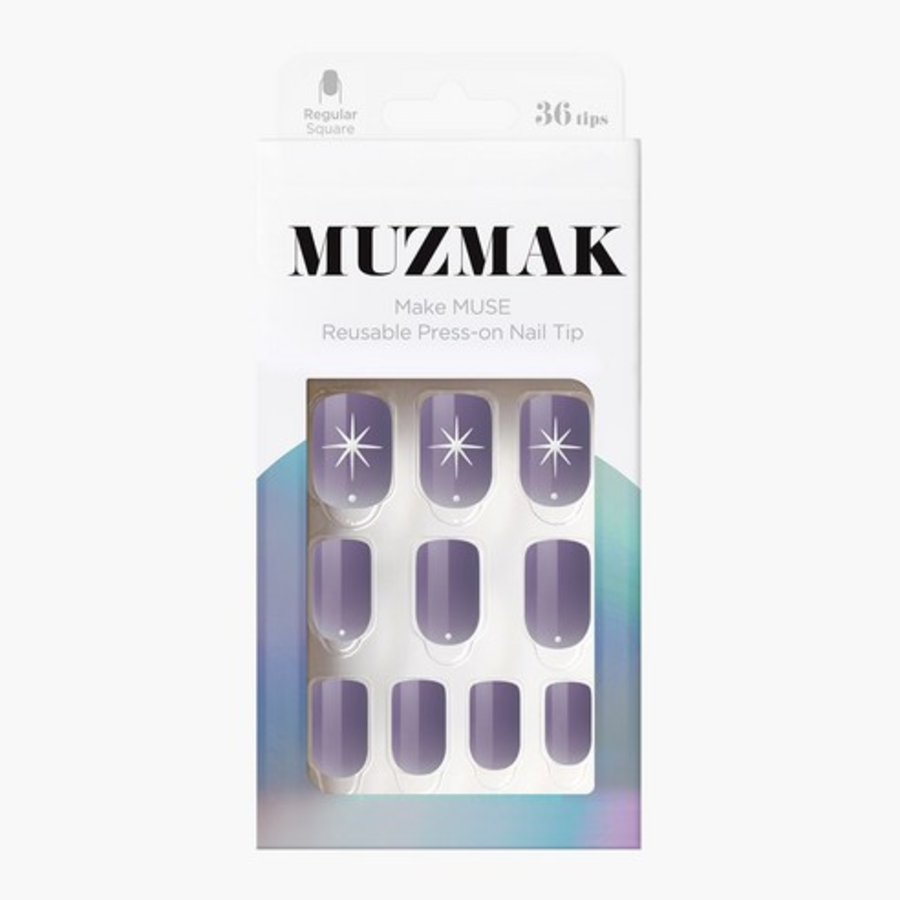 Набор многоразовых накладок для ногтей Muzmak