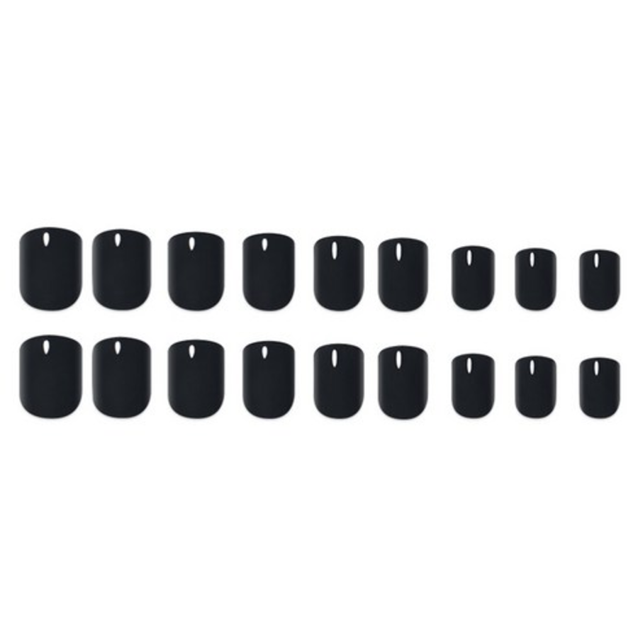 Dashing Diva Magic Press Steady Nail Tip, Black – накладки для ногтей