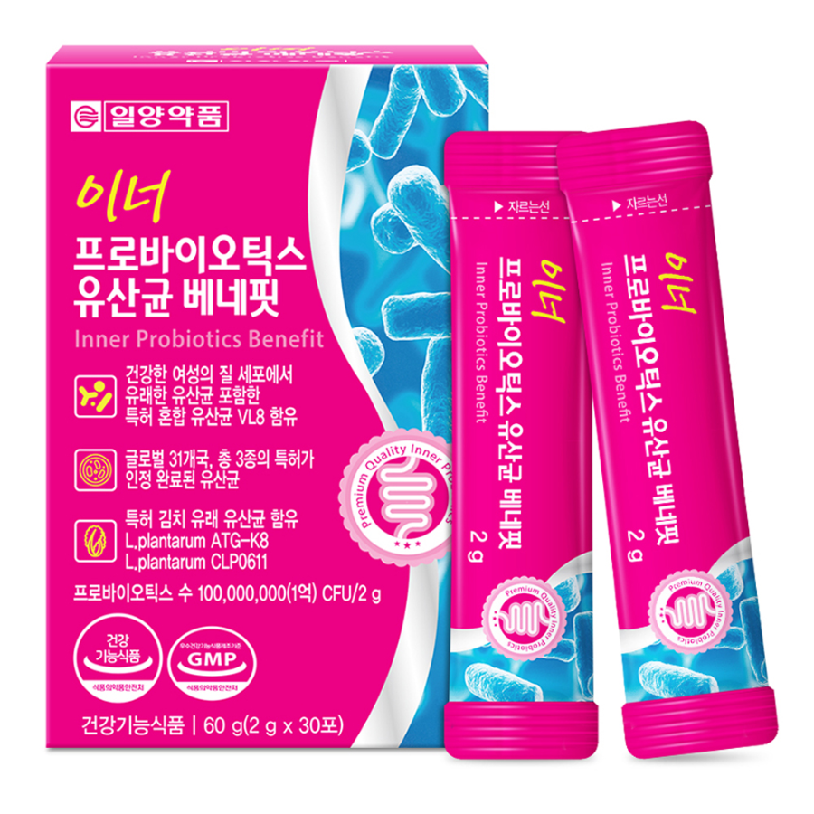 Ilyang Inner Probiotics Benefit – пробиотики для внутреннего здоровья, 30 порций, 60 г
