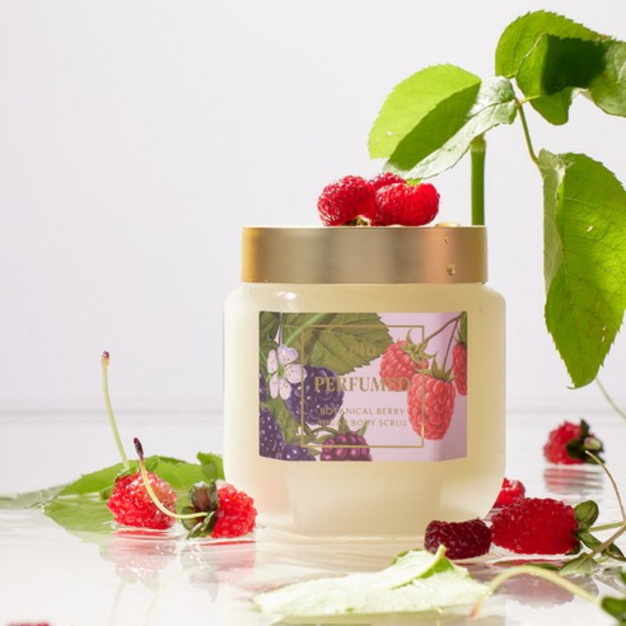 Plu Perfumed Sugar Body Scrub Botanical Berry – скраб для тела с ароматом ботанических ягод, 500 г