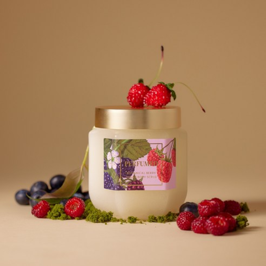 Plu Perfumed Sugar Body Scrub Botanical Berry – скраб для тела с ароматом ботанических ягод, 500 г