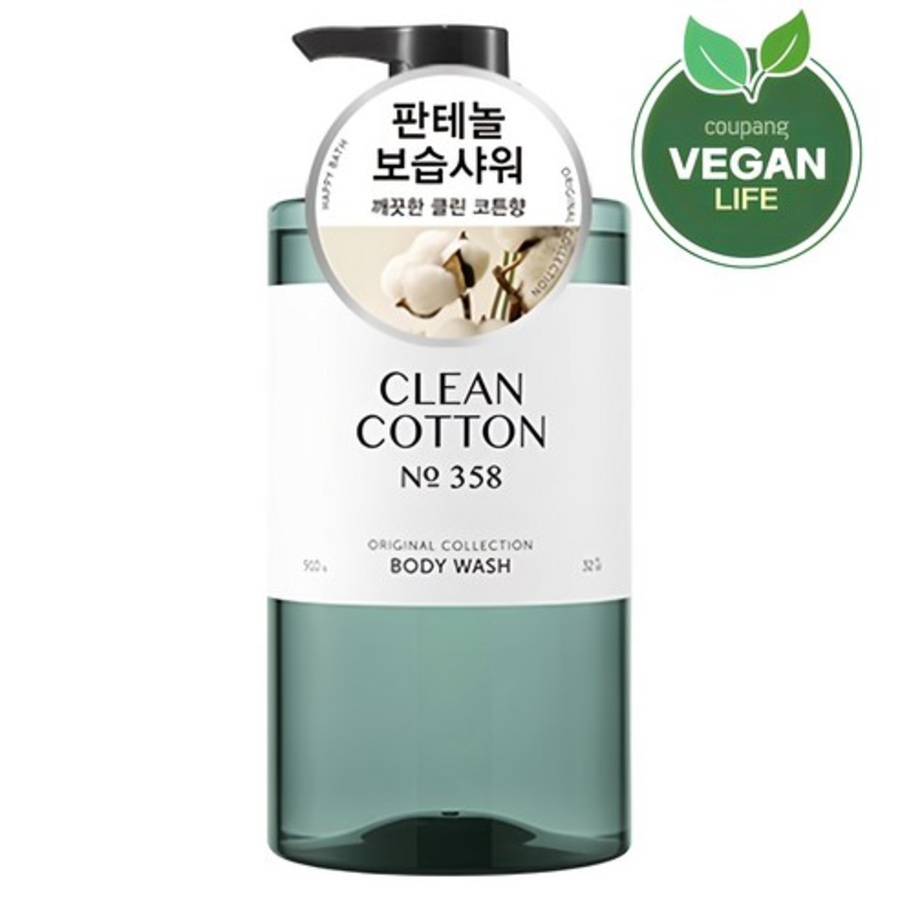 Happy Bath Original Collection Mild Acidic Body Wash Clean Cotton Scent – мягкое кислое средство для тела с ароматом чистого хлопка, 910 г