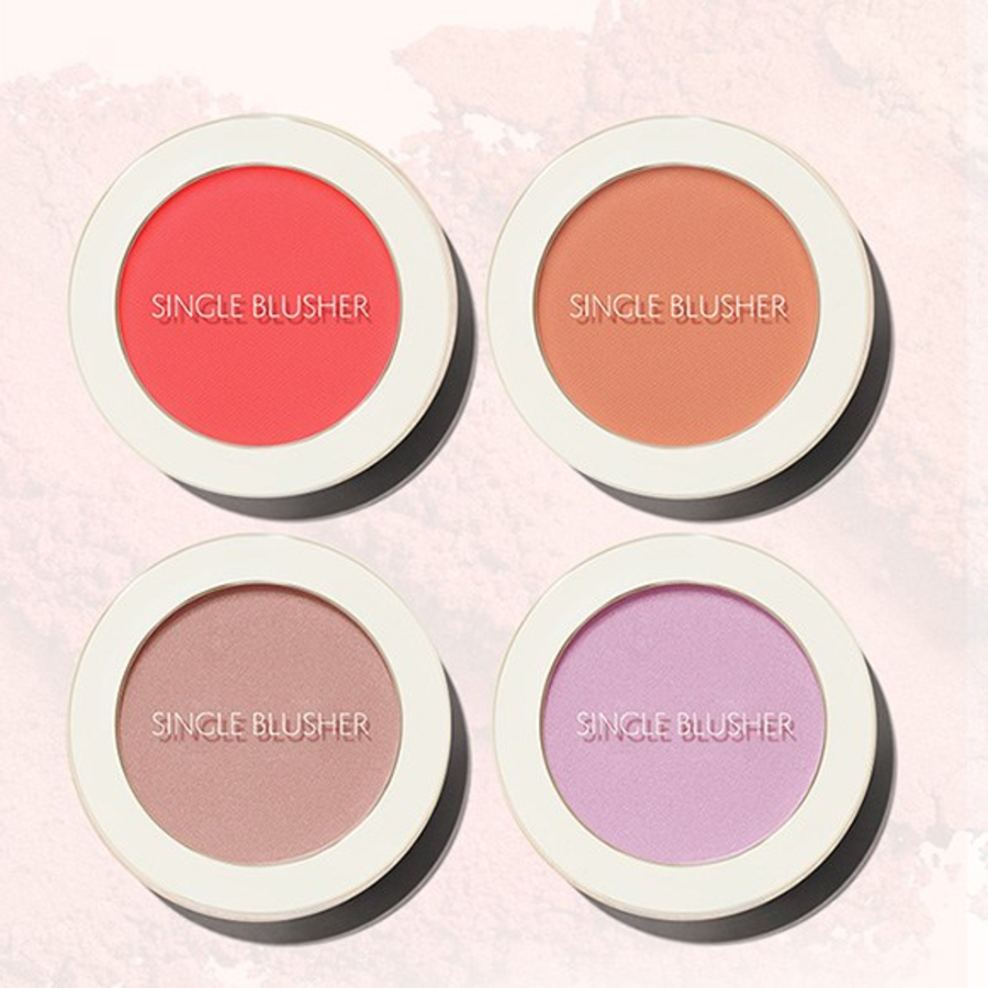 The Saem Saemmul Single Blusher, 5 г, оттенок GD01 Gold Volume Light – сияющий хайлайтер-блёр