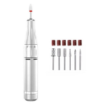 NailCare Toe Polishing Drill Sharpener Grinder, Silver, 1 pc – электрическая шлифовальная дрель для ухода за ногтями на ногах