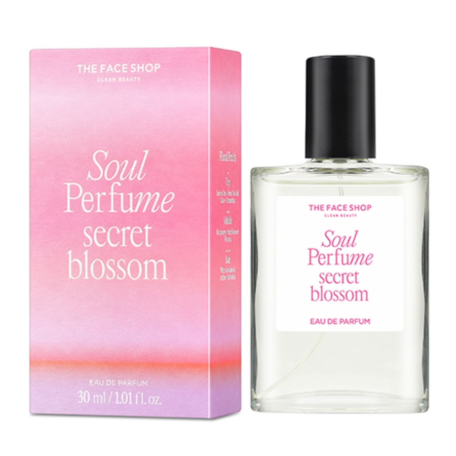 The Face Shop Soul Secret Blossom EDP – утончённый и женственный цветочно-фруктовый аромат, 30 мл
