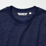 UNIQLO – футболка Linen Blend Crew Neck Short Sleeve T-shirt