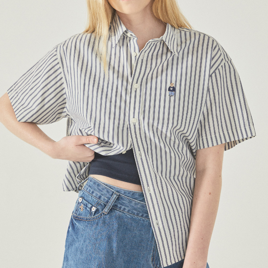 WHO.A.U – рубашка Steve Loose Fit Cotton Shirts