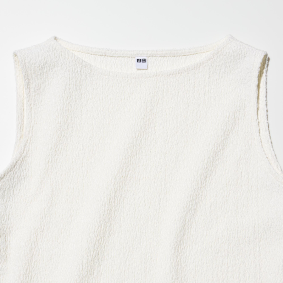 UNIQLO – футболка Shirring Boat Neck T-Shirt (Sleeveless)