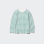 Детская футболка KIDS AIRism Cotton Crew Neck T (Long Sleeve) Border