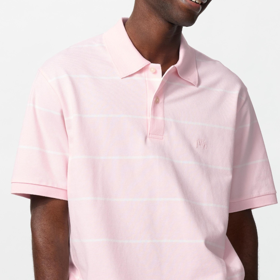 UNIQLO Dry Pique Regular Stripe Polo Shirt