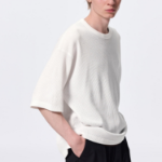 GU Wash Waffle Boxy T-Shirt