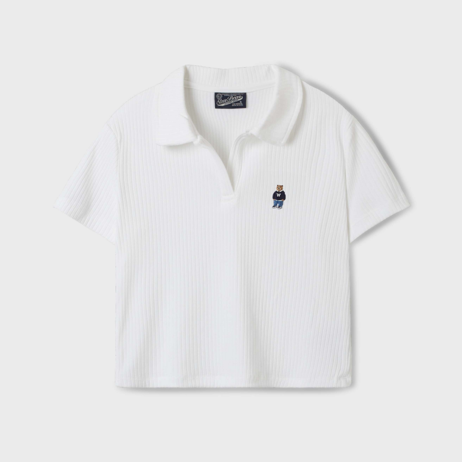 WHO.A.U – футболка Steve Ribbed Collar T-Shirt