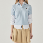 WHO.A.U- футболка Steve Crop Collar T-Shirt
