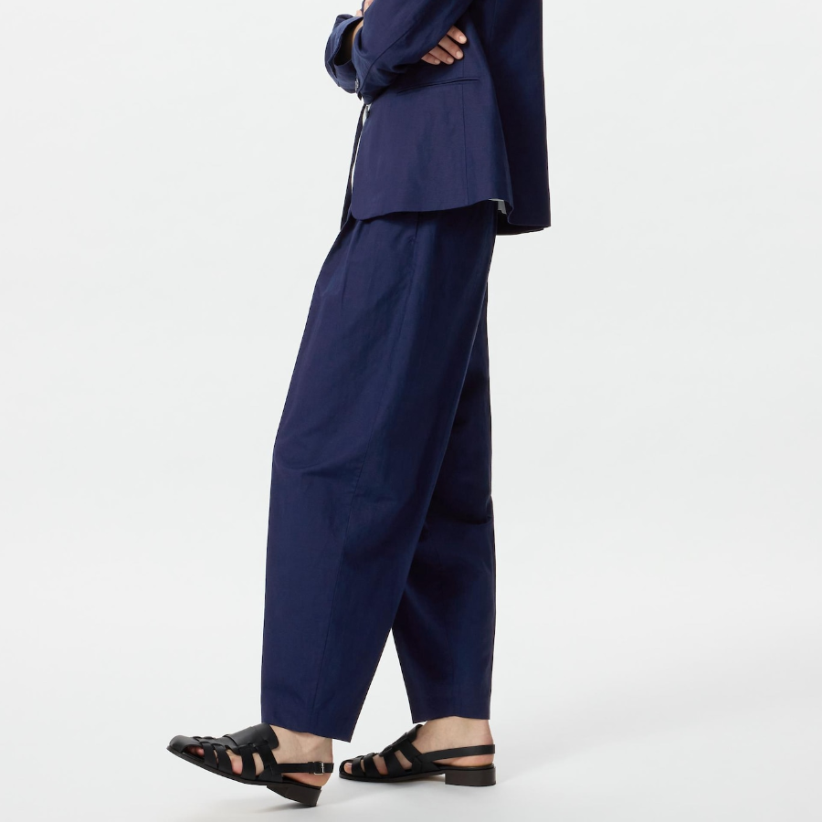 UNIQLO – Linen Blend Barrel Leg Pants