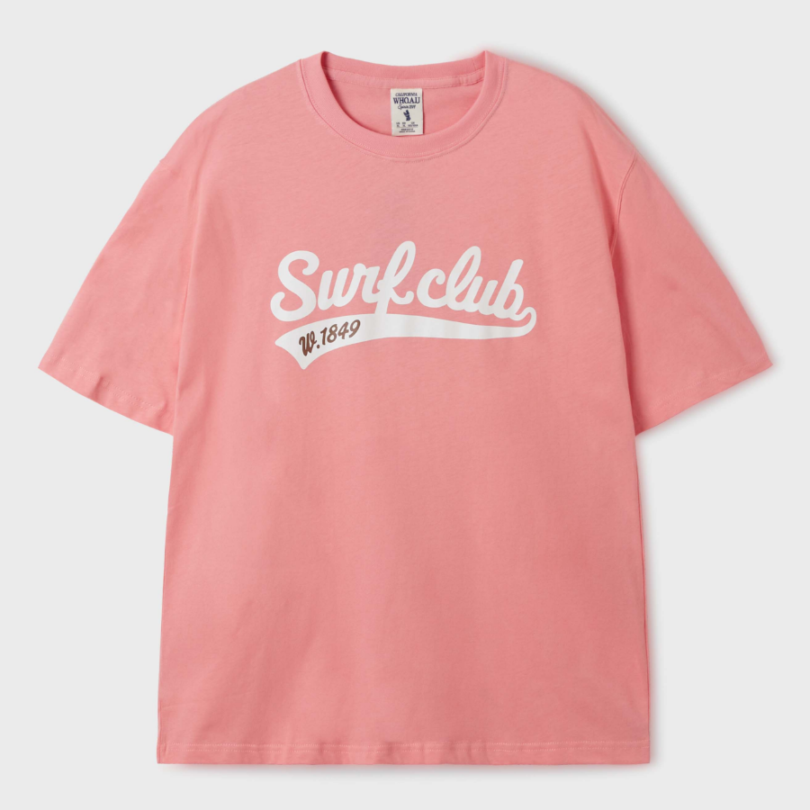 WHO.A.U Surf Club Lettering T-Shirt