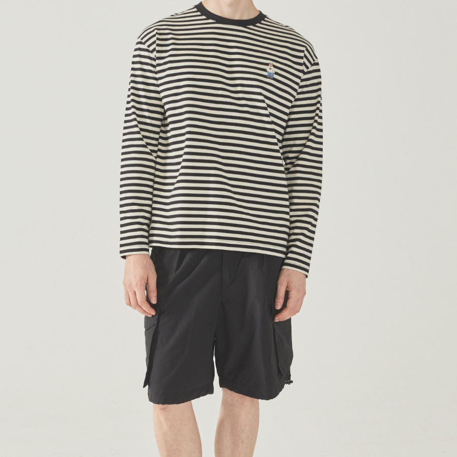 WHO.A.U Steve Stripe Long Sleeve T-Shirt
