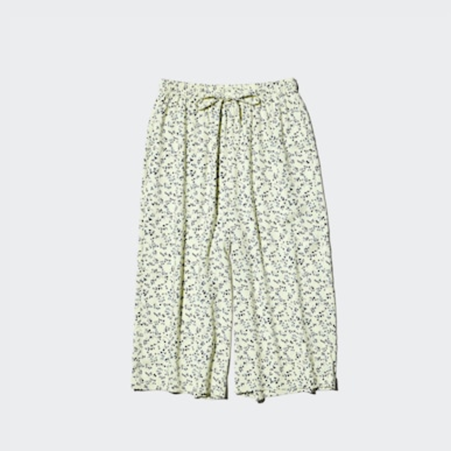 Uniqlo – брюки Rayon RELACO Cropped Pants (Small Flower)