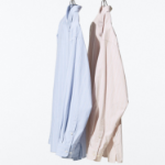 UNIQLO Broadcloth Oversized Shirt (Long Sleeve, Stripe B)