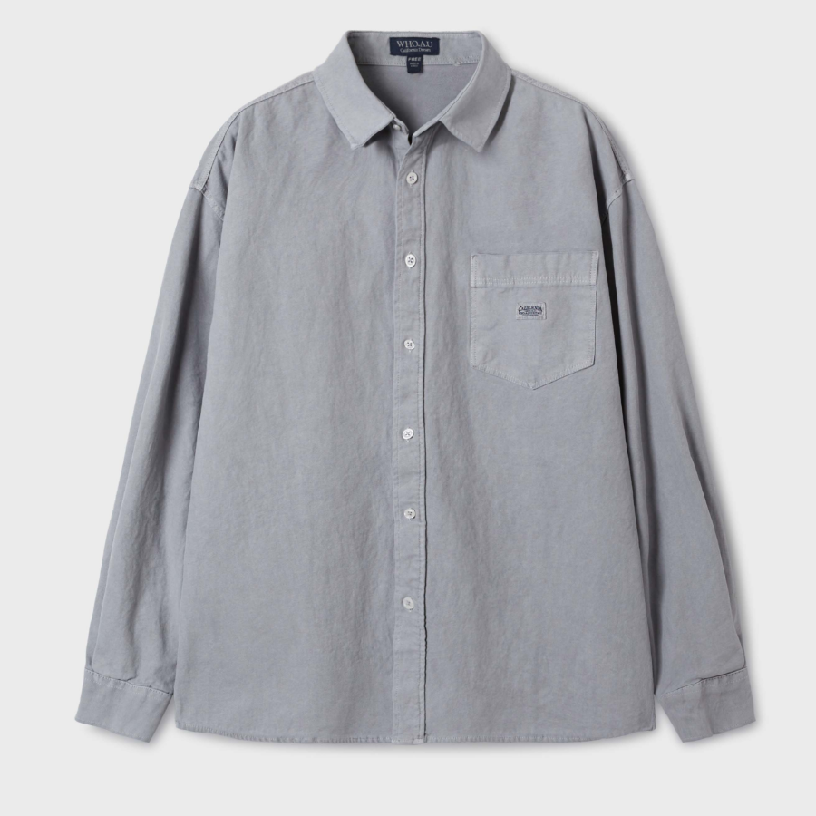 WHO.A.U Loose Fit Dyed Shirts