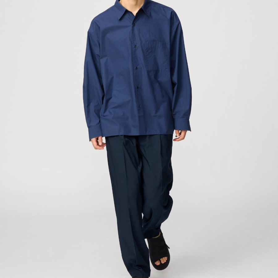 UNIQLO Broadcloth Oversized Shirt (Long Sleeve)